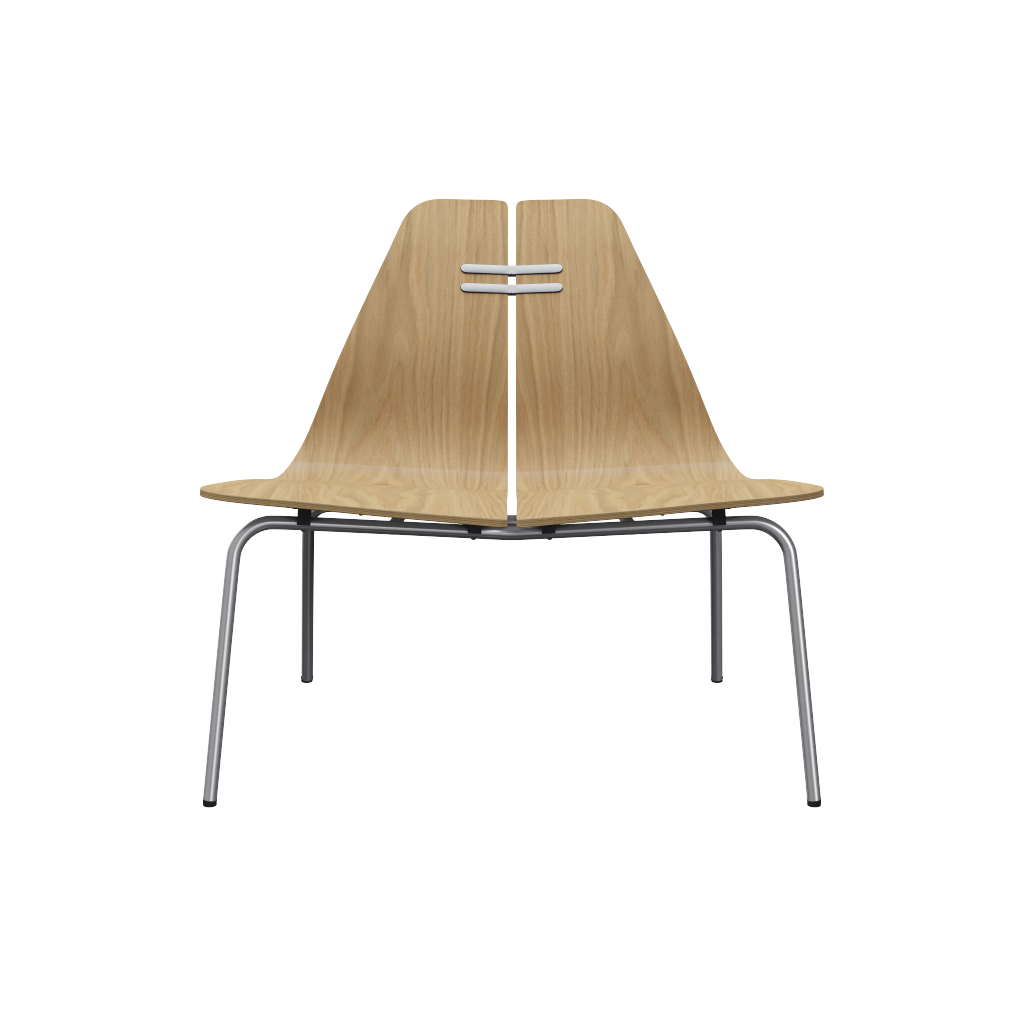 プリンとサン　　座アス PK3 チェア / カラードアッシュ ブラック / クローム脚FRITZ HANSEN